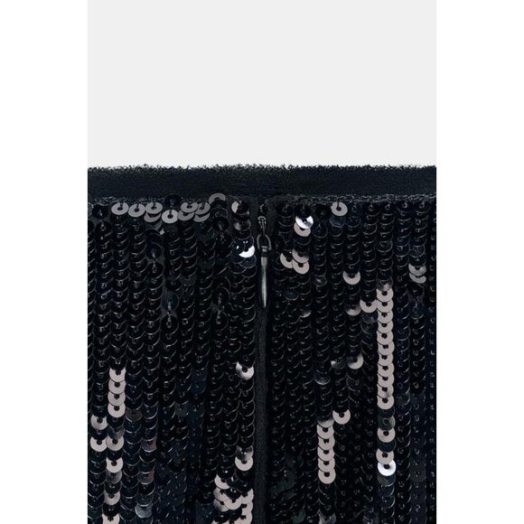 ZARA ZW COLLECTION LONG SEQUIN SKIRT - Picture 5 of 5